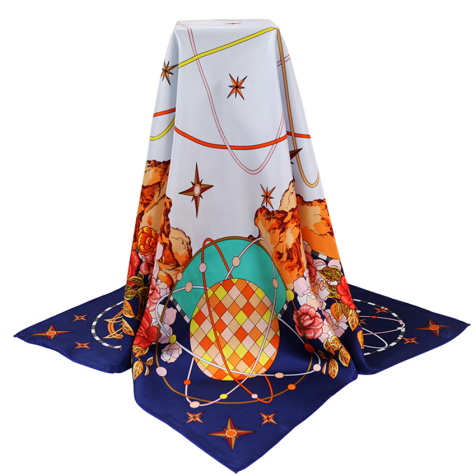 Свилени шал са логотипом